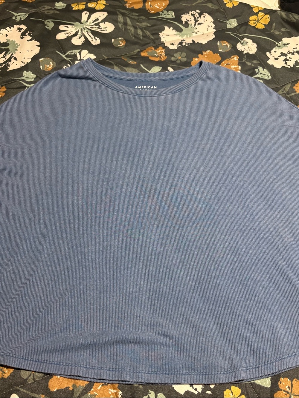 American Eagle Outfitters Women’s Blue Short Sleeve Crewneck Tee